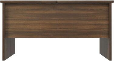 Журнальний столик з регулюванням висоти Журнальний столик Журнальний столик Стіл для вітальні Диванний стіл з місцем для зберігання 80x50x42.5 см Інженерна деревина (коричневий дуб)
