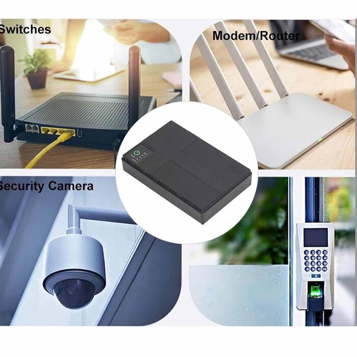 UPS Batterie-Backup 10400mAh: Безперебійне живлення для роутера, модема, смартфона (85-265V)