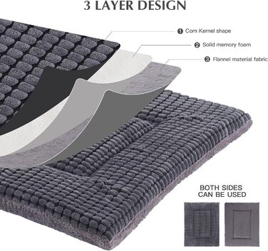 Лежак для собак, подушка для собак, що миється, м'який і теплий килимок для собак (60x45x4cm)