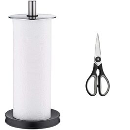 Тримач для паперових рушників WMF Depot вертикальний, 32 см, нержавіюча сталь Cromargan, з силіконовими ніжками, підходить для посудомийки