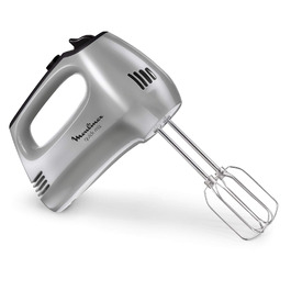 Міксер ручний Moulinex Quickmix HM3108 300 Вт, 5 швидкостей, нержавіюча сталь, для тіста, крему, чорний