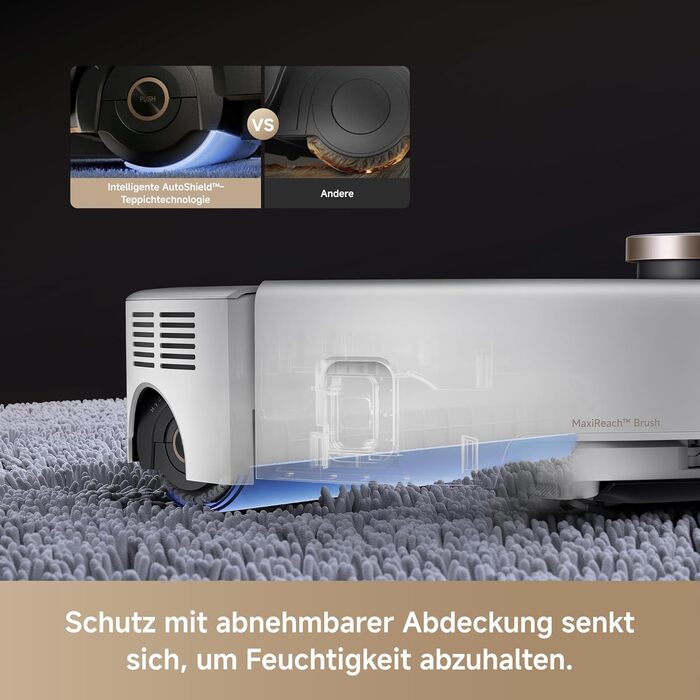 Робот-пилосос Mova V50 Ultra Complete з функцією миття: 24000 Па, 6 см перешкода, RGB AI, LED, 80°C миття, 63°C сушка, DuoSolution, Tricut