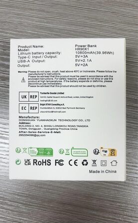 Виходи, LED дисплей, вбудований кабель, сумісний з iPhone - рожевий, 10800mAh, PD 15W, 3