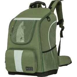 Рюкзак для собак Petsfit до 8 кг, дихаючий, котячий рюкзак для прогулянок (оливково-зелений)
