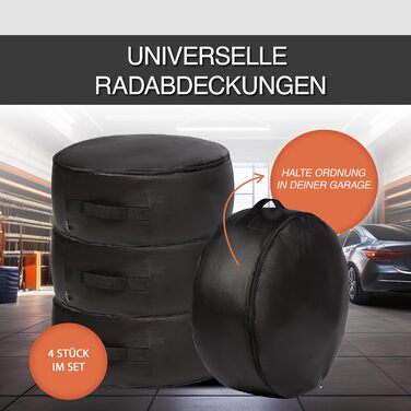 Набір чохлів для шин 4 шт. - Водонепроникні та міцні чохли для зберігання автошин (XXXL)