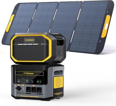 Портативна електростанція VTOMAN FlashSpeed 1500+EB 400W - 1548Wh, 3x 1500W AC, Швидка зарядка, LFP, для кемпінгу та надзвичайних ситуацій