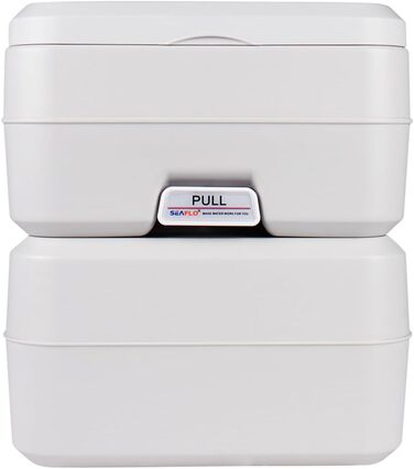 Інноваційна портативна інжекторна туалет Seaflo LIGHTEU 4.75 Gallonen для кемпінгу, дому, трейлера