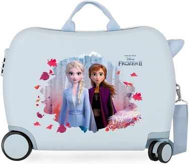 Дитяча валіза Disney Frozen In The Woods, синя, 50x39x20 см, ABS, 34 л, 2,1 кг, комбінована застібка