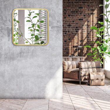 Дзеркало овальне Americanflat Spiegel Oval 30x61 см, золотий пластиковий каркас для ванної, вітальні, спальні