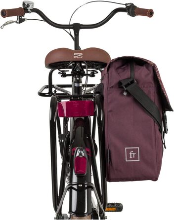 FAST RIDER Fastrider Nara Single Pannier Trend (Deco Aubergine), FAST RIDER Fastrider Nara Single Pannier Trend (Deco Aubergine)