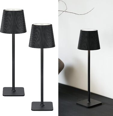 LED настільна лампа LuminexDesigns бездротова з акумулятором 5200mAh – димерна нічна лампа з тривалим часом роботи, IP54 вологостійка – для спальні, офісу, саду, декору, біла (3000K/4500K/6000K)