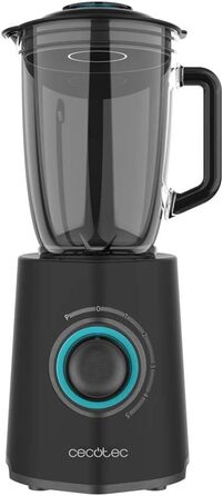 Cecotec Standmixer Power Black Titanium 2500MAX Go - потужний блендер з титановим покриттям, 2500 Вт, 1.8 л, 5 швидкостей, з пляшкою