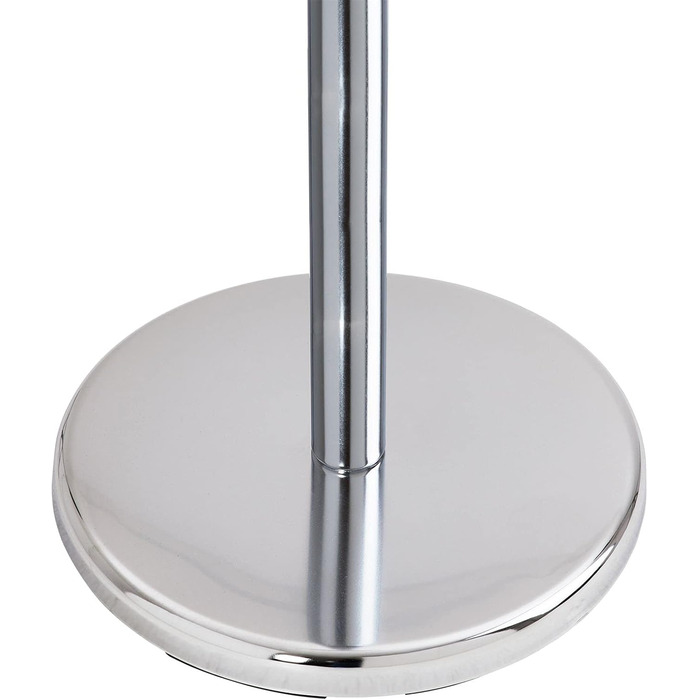 Металева вішалка для одягу IDIMEX Mila з 8 гачками, хромована, з підставкою для капелюхів