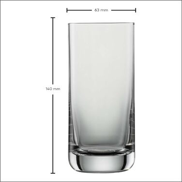 Пивний кухоль SCHOTT ZWIESEL Convention 0,2 л (набір з 6 штук), простий пивний келих Pilsner, можна мити в посудомийній машині, склянки з тританового кришталю, виробництво Німеччина (номер для замовлення 175500) Сучасний одномісний