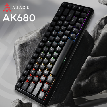 Клавіатура механічна дротова Ajazz AK680 MAX Magnetic Switch RGB USB Black