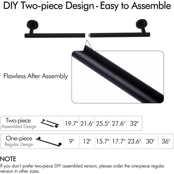 Тримач для рушників KES, стійка для рушників, нержавіюча сталь SUS304, настінний, органайзер, 70 см, шліфований, A2000S70B-2