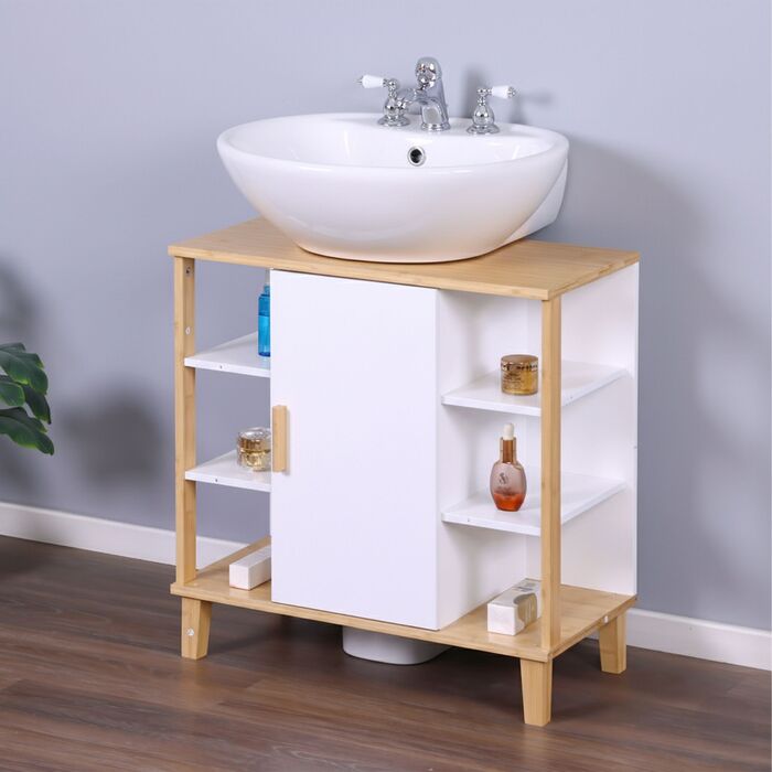 Підставка під раковину Relaxdays з дверцятами та полицями