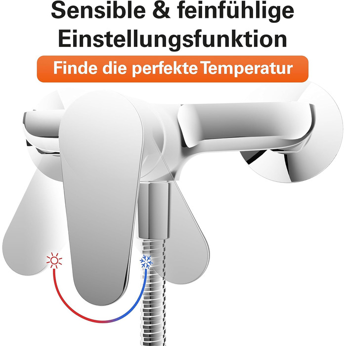 Змішувач для ванни EISL Claudio з душовим підключенням, хром, однорідний, NI023CALCR
