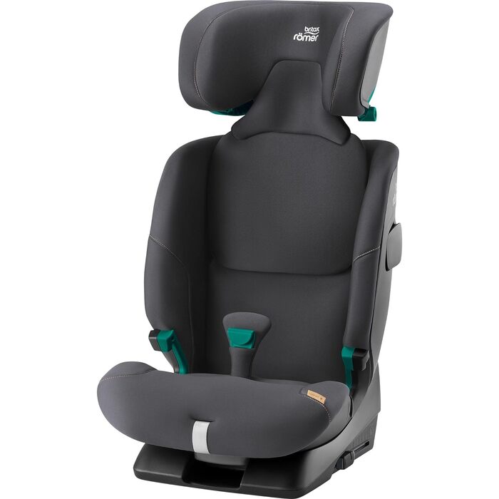 Дитяче автокрісло BRITAX RMER ADVANSAFIX 2 Z-LINE, для дітей зростом від 76 до 150 см (i-Size) з ISOFIX і без, від 15 місяців до 12 років, (Midnight Grey)