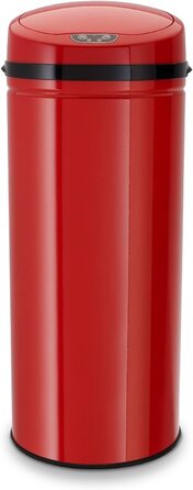 Сміттєвий бак з нержавіючої сталі EW-AE-0250 42L з ІЧ-датчиком, Inox Red Red Single