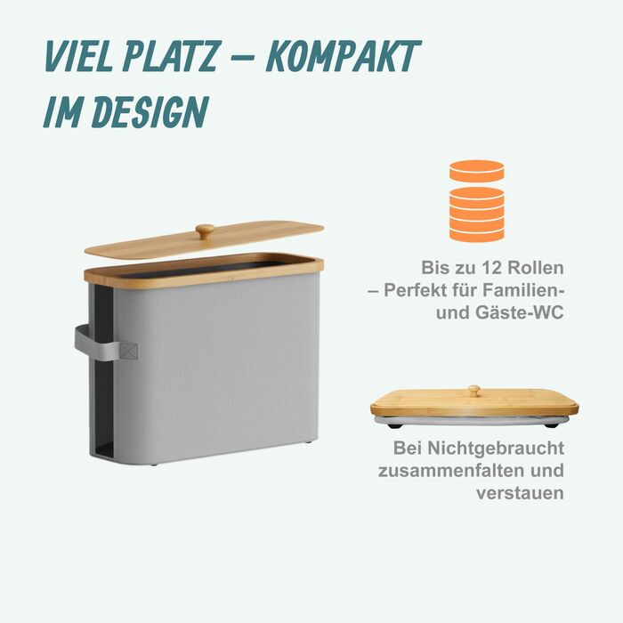 Тримач для туалетного паперу Relaxdays на 12 рулонів