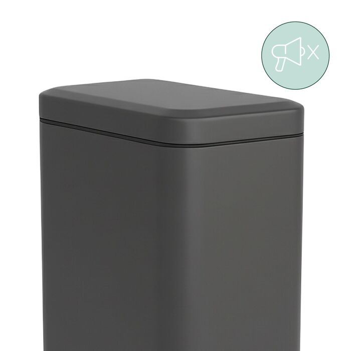 Відро для сміття Relaxdays 5 л з м'яким закриттям