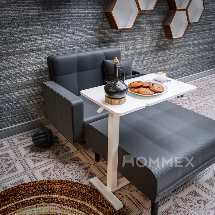 Стіл Hommex Mobidesk Duo USB White (арт. ТН-010-2 White)