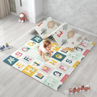 Манеж Baby 180x150 см з матрацом, сітка, 50 м'ячів, 4 кільця, сумка для зберігання, світло-сірий