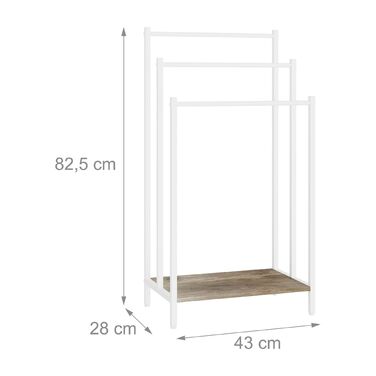 Підставка для рушників з полицею Relaxdays