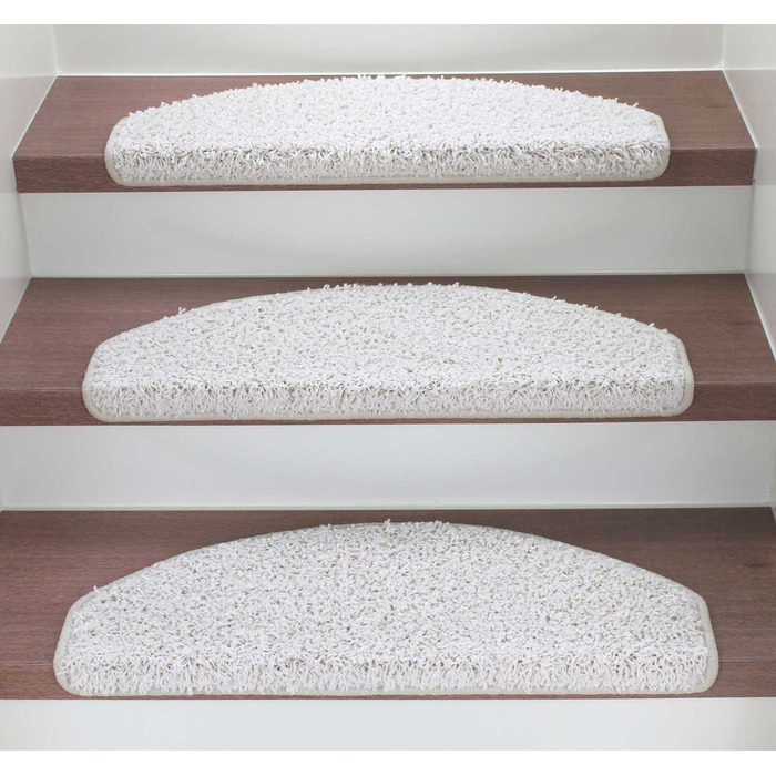 Ступінчасті килимки Kettelservice-Metzker Shaggy: набір 15 шт. (кремовий)