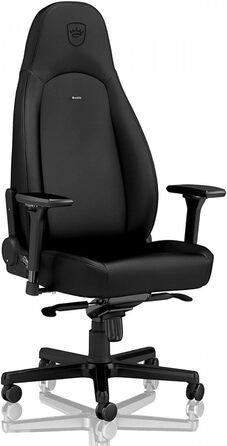 Крісло ігрове Noblechairs ICON Cognac/Schwarz - ергономічне, 150 кг, з подушками