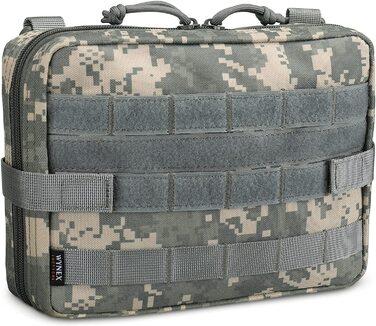 Сумка Wynex Tactical Admin Molle, сумка медичного призначення EDC EMT, дизайнерська сумка для кріплення, нейлонові похідні поясні сумки 1000D, водонепроникна (камуфляж Acu)