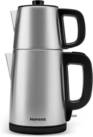 Чайник електричний KARACA HOMEND ROYALTEA 1728 EU, нержавіюча сталь, чорний