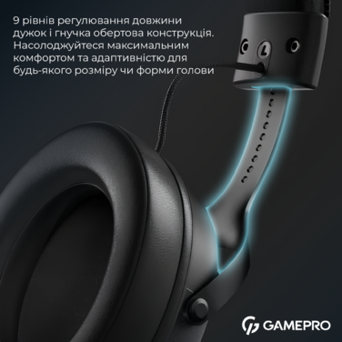 Бездротова ігрова гарнітура GamePro Asgard Skadi (HSW191B)