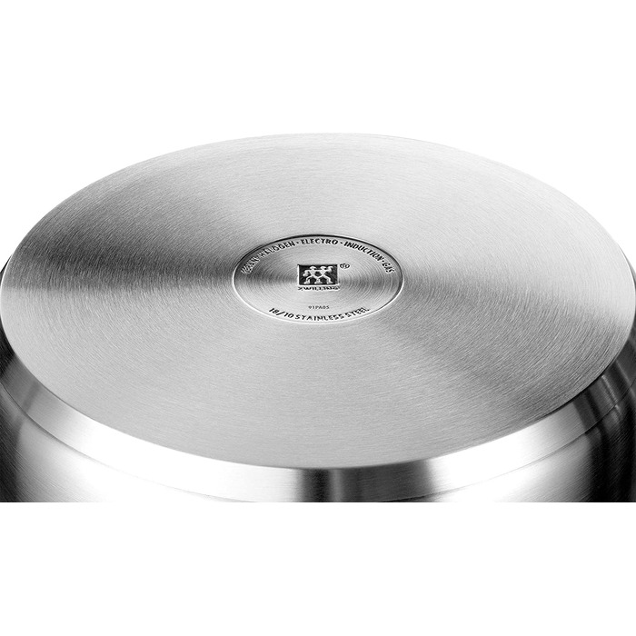 Набір каструль ZWILLING Quadro 5 предметів з нержавіючої сталі, без антипригарного покриття, 4 скляні кришки, підходить для індукційних плит