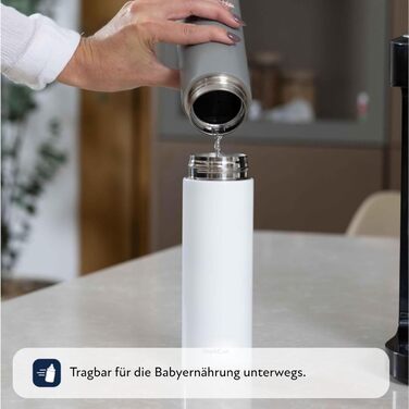 Nuby RapidCool™ - Готувальник дитячої суміші за 2 хвилини, з дозатором, ізотермічною пляшкою та цифровим дисплеєм - Ідеально для подорожей