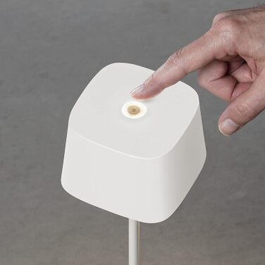 Настільна лампа Konstsmide Capri біла | Внутрішнє/Зовнішнє використання | USB/Акумулятор | 7814-250