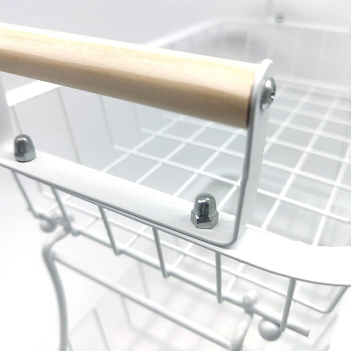 Relaxdays Двоярусний металевий фрутниця з ручками