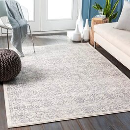 Передпокій, їдальня - килим вітальня, килими вітальня - килим бохо східний стиль, килим з коротким ворсом - бігунок темно-білий, сірий, антрацит (80x150см)