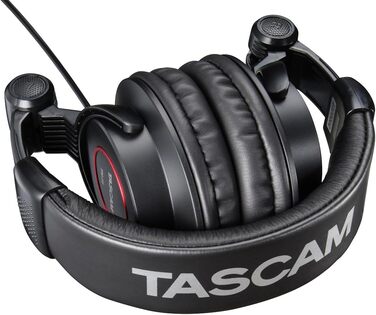 Студійні навушники TASCAM TH-11, чорні/червоні