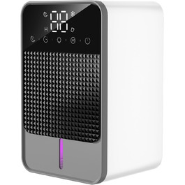 Зволожувач повітря Irishom з цифровим дисплеєм, автоматичною функцією відтавання, 2 режимами зволоження, 6 таймерами, індикатором повного бака, кольоровою нічником, знімним баком 1200 мл