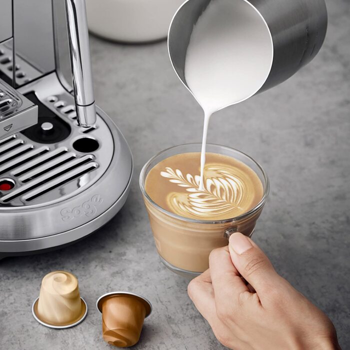 Кавова машина Sage Nespresso Creatista Plus SNE800BSS, капсульна, нержавіюча сталь