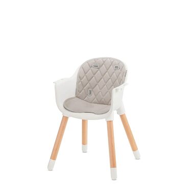 Дитячий стільчик Kinderkraft Sienna 2 в 1 сірого кольору, від 6 місяців до 4 років