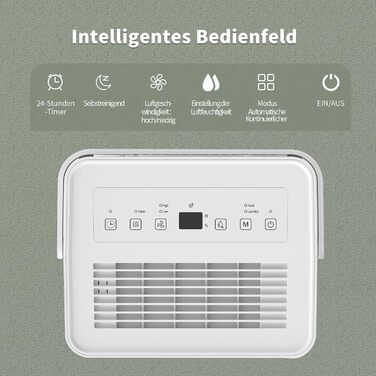 Електричний осушувач повітря Uhome 12L - 54м³, автоматичне вимкнення, сенсор вологості, режим сушіння, фільтр з активованим вугіллям