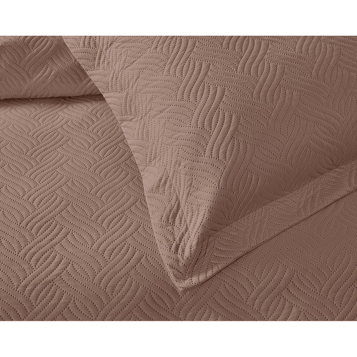 Покривало для сну Покривало Хвиля, 260 см x 250 см, з 2 наволочками 60 см x 70 см, (260x250, сіро-коричневий)