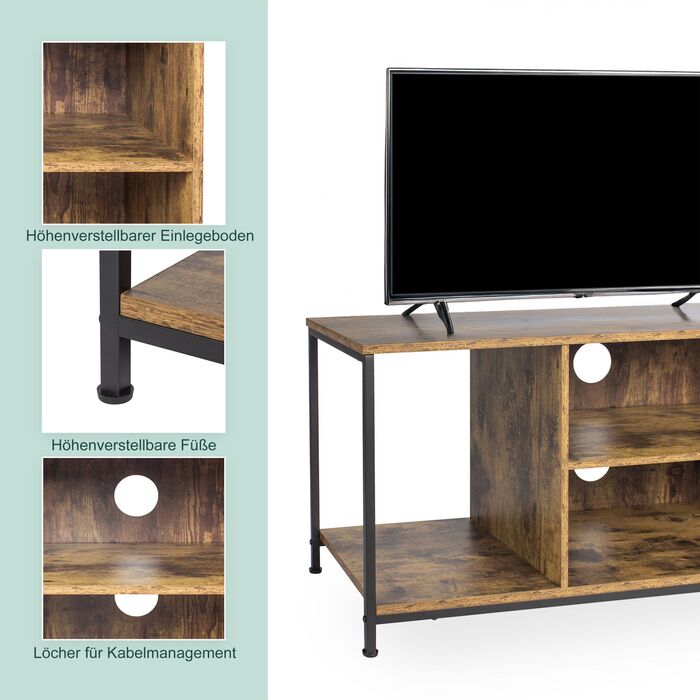 Тумба під телевізор Relaxdays з 4 відділеннями