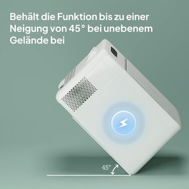 Термобокс Outsunny 22L: Електричний міні-холодильник для авто, кемпінгу, з LED, 12/220V, кремовий