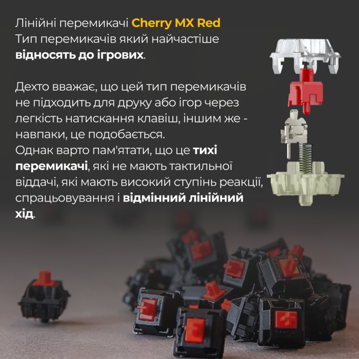 Механічна клавіатура Ducky One 3 SF Cherry MX Red RGB Black UA