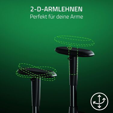 Ігровий крісло Razer Iskur V2 X - сірий, з підтримкою попереку, м'який матеріал, 2D підлокітники