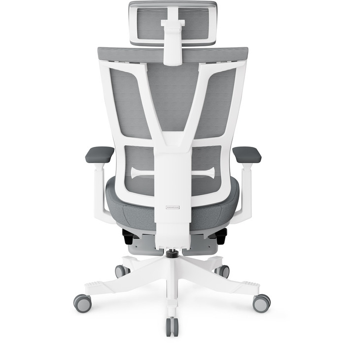 Крісло Mealux S6 Air Fabric Grey White (арт. HF-S6 F/GW)